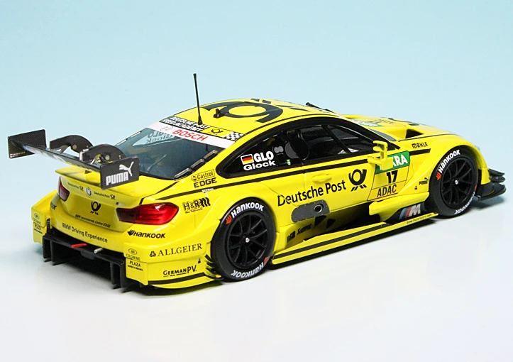 Minichamps BMW M4 DTM Rennwagen (F92) "Deutsche Post AG" Team MTEK "DTM 2014" 2 Minichamps BMW M4 DTM Rennwagen (F92) "Deutsche Post AG" Team MTEK "DTM 2014" – Bild 2
