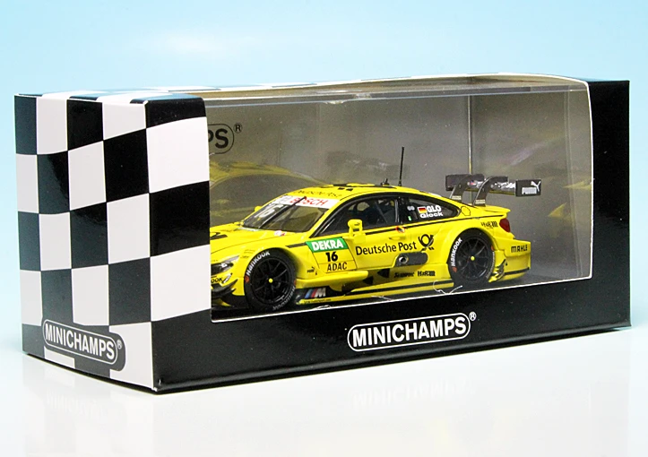 Minichamps BMW M4 DTM Rennwagen (F82) "Deutsche Post" Team MTEK "DTM 2015" 7 Minichamps BMW M4 DTM Rennwagen (F82) "Deutsche Post" Team MTEK "DTM 2015" – Bild 7
