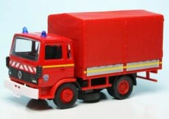 Solido Renault 75130 (1982) Pritsche/Plane Mit Ladebordwand "Feuerwehr"