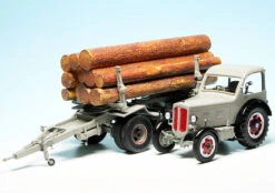 AutoCult Hürlimann D-500 Industrietraktor Mit Holzanhänger (1947) (Schweiz)